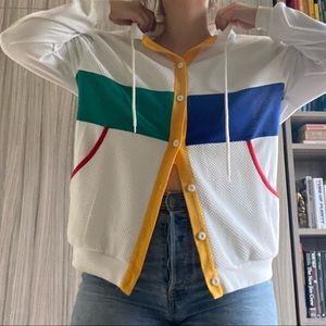 COOL Vintage Button Sweatshirt